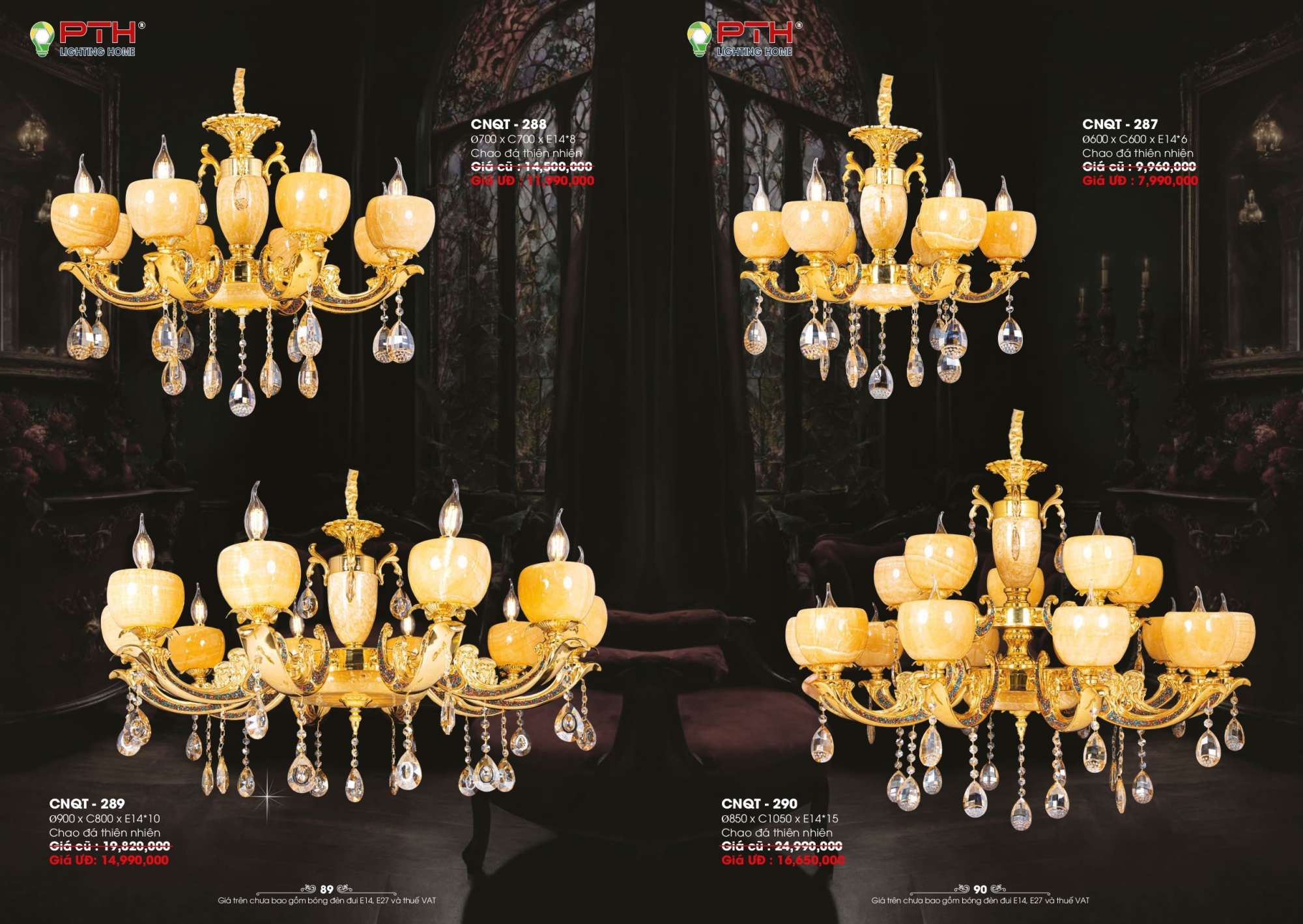 Bảng giá đèn trang trí PTH Lighting Home 2026